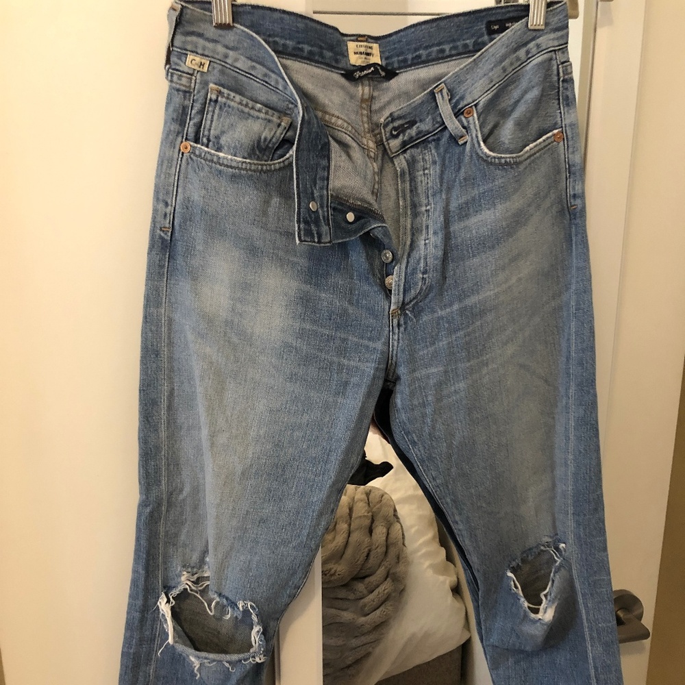 Citizens of Humanity High Rise Classic Fit Crop